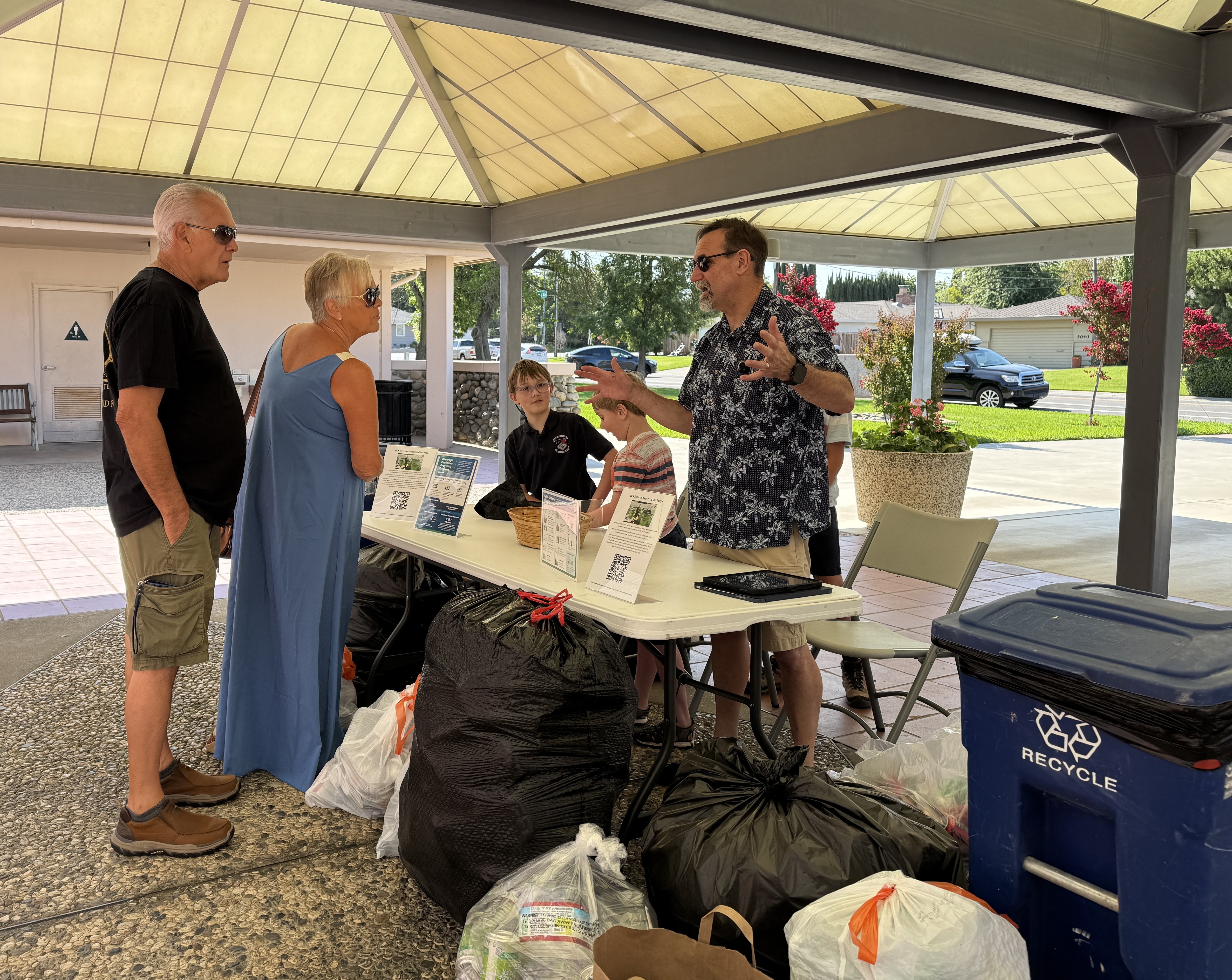 OLA Parishioners supporting the Summer Recycling Challenge