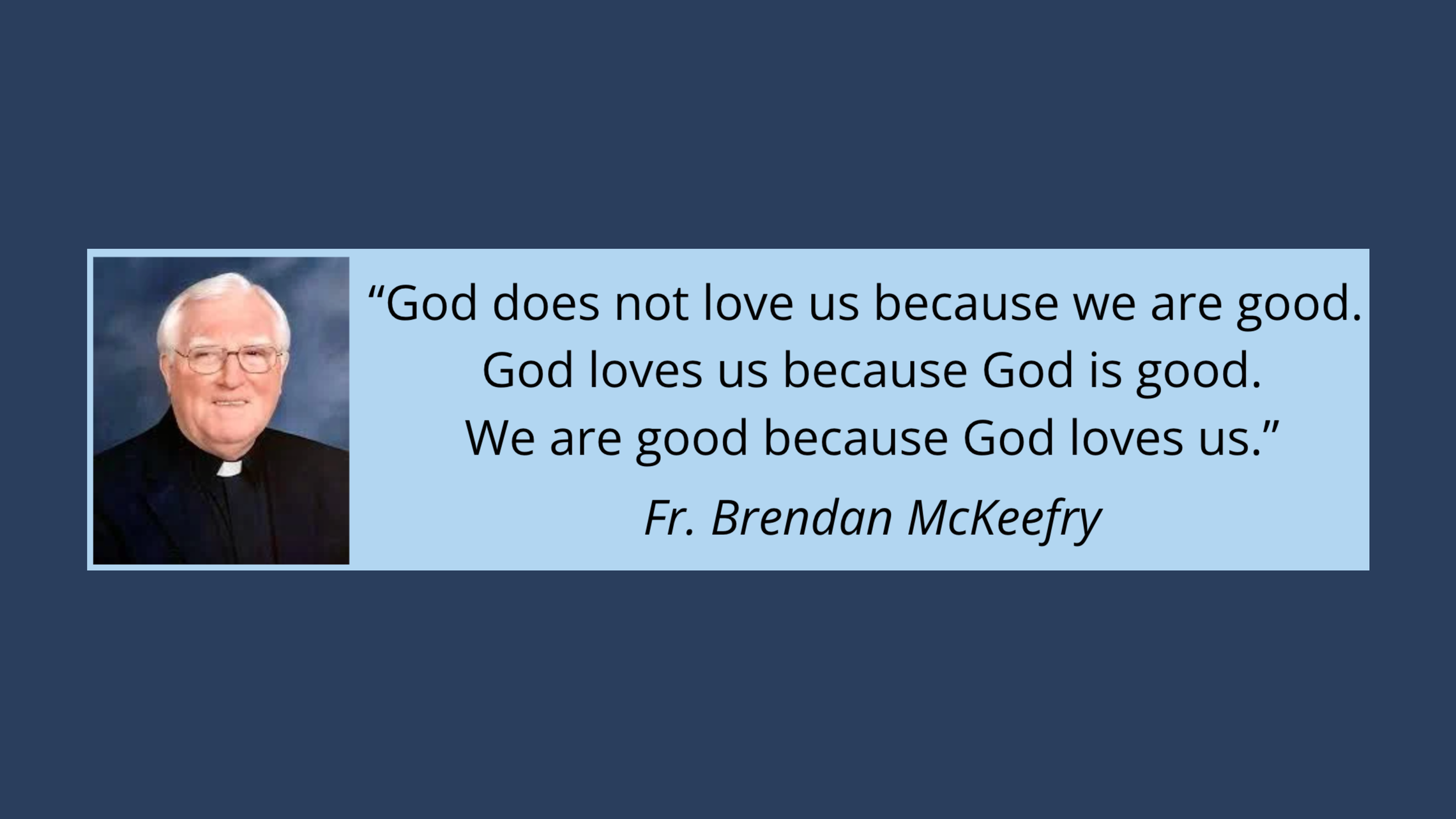 Fr. Brendan Blog Post