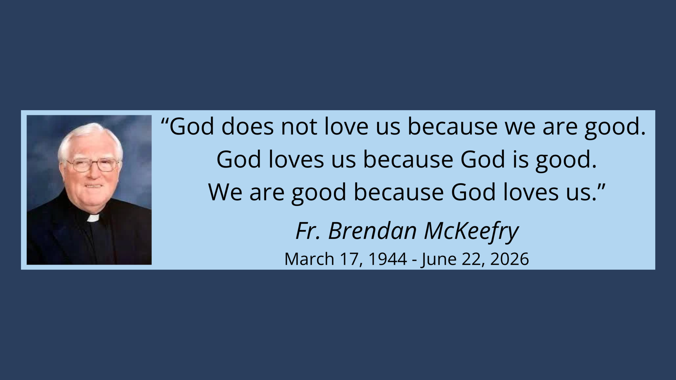 Fr. Brendan Dates
