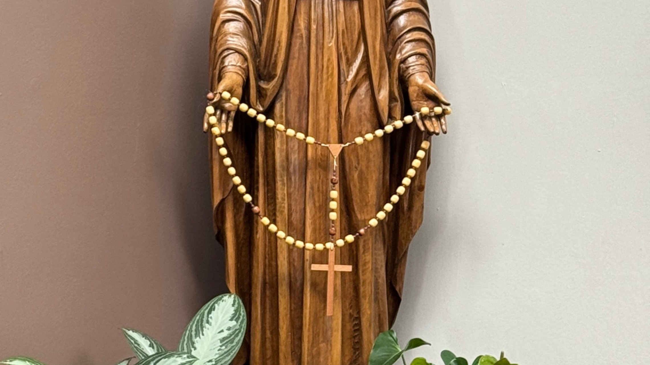 Mary Statue Rosary