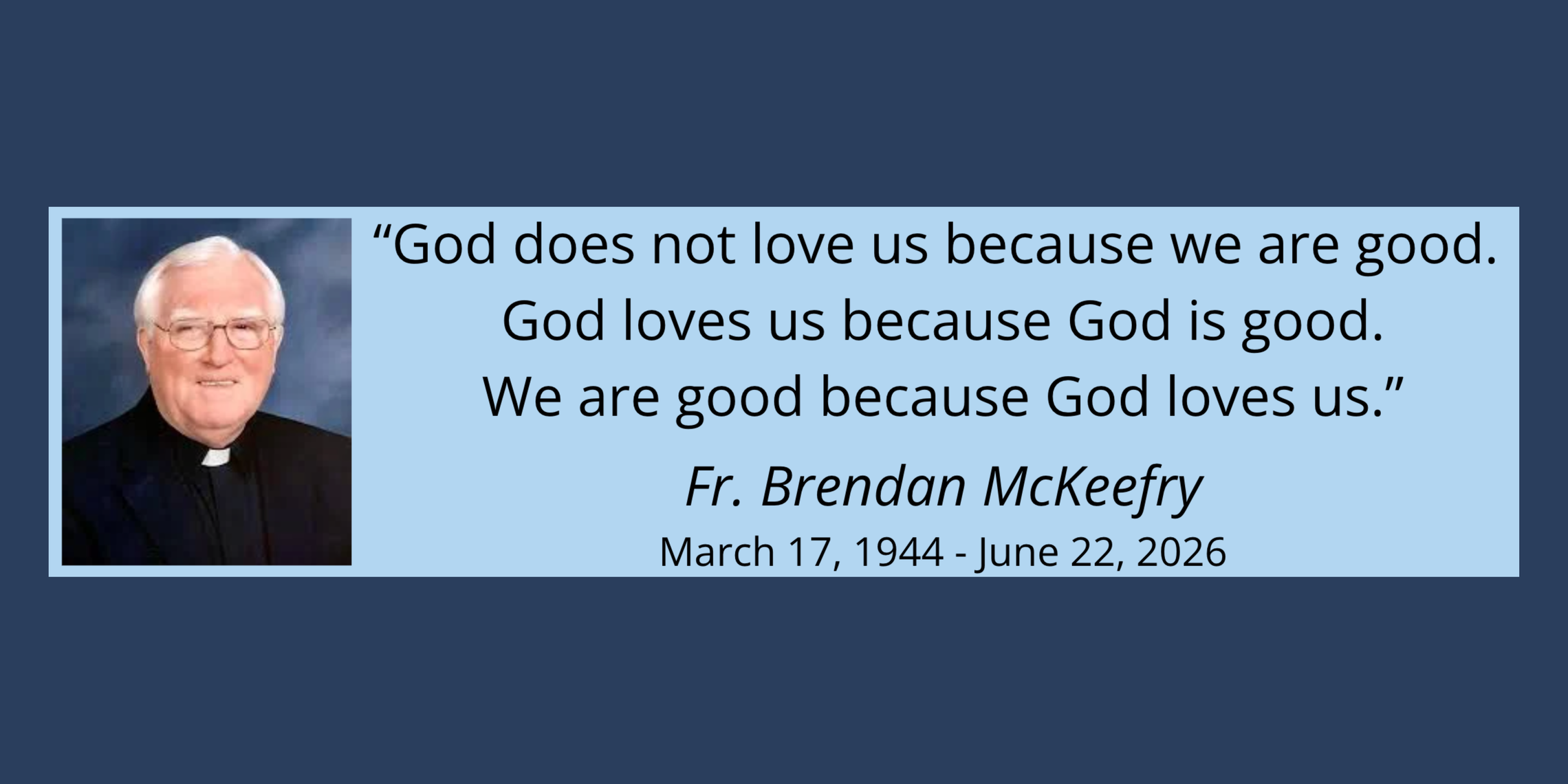 Fr. Brendan Dates